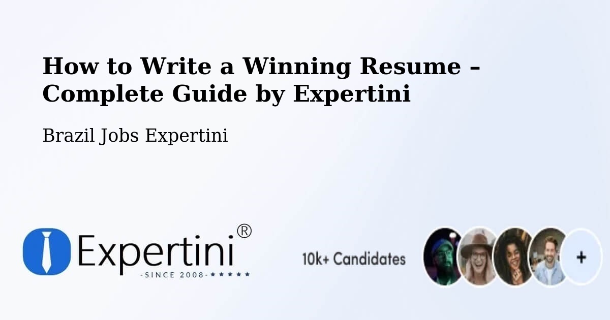 Resume Writing Guide for Job Seekers – Imbé - Imbé, Brazil Jobs Expertini